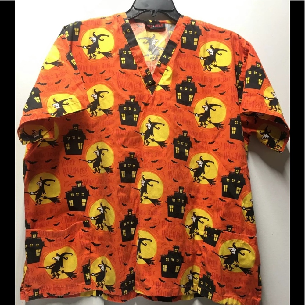 HALLOWEEN Scrub top Uniform/Scrub top Witches